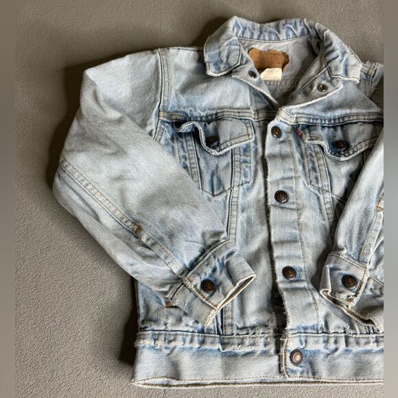 Vintage Levi’s Denim jacket for kids Made in Usa size 12 - Picture 8 of 16